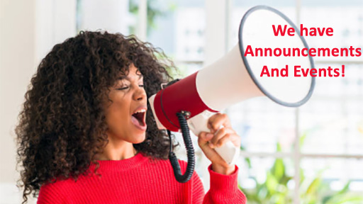 Announcements and Events