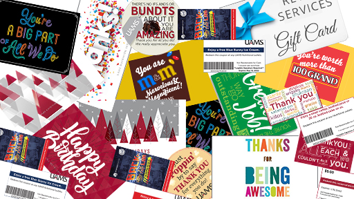 Gift Cards, Snacks and Stickers